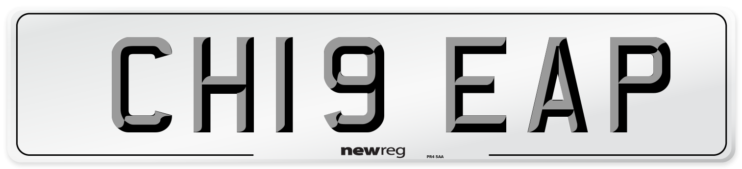 CH19 EAP Number Plate from New Reg